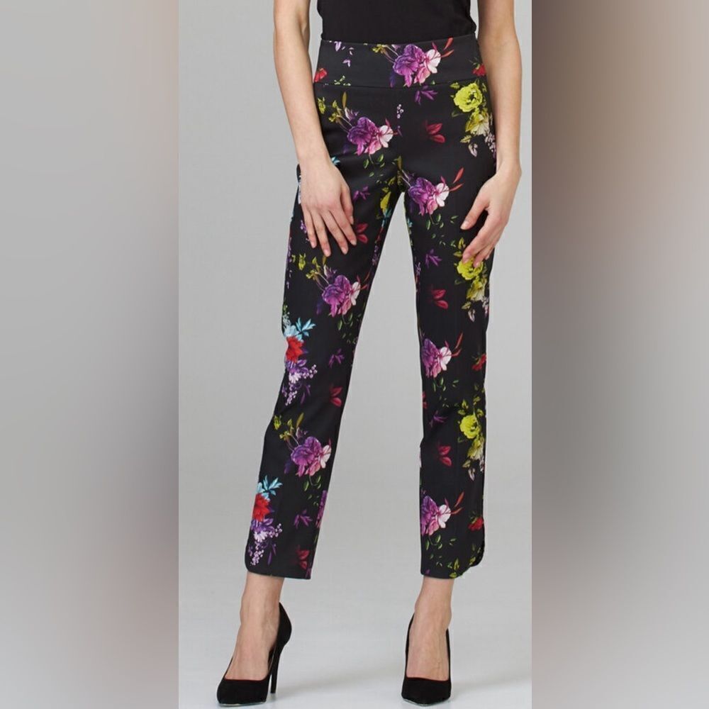 Joseph Ribkoff floral pants size 4